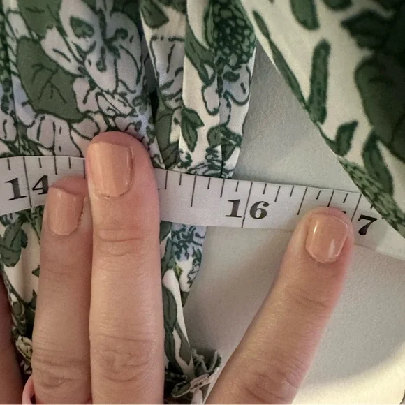 NWT J. Crew Green Blue Floral Maxi Dress Medium - Picture 11 of 15